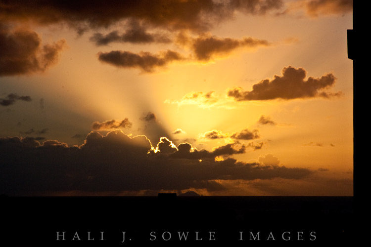 2008_12_15_Sandals Antigua_0534.jpg - Nearly sunset over Dickinson Bay from the walkway near our room.